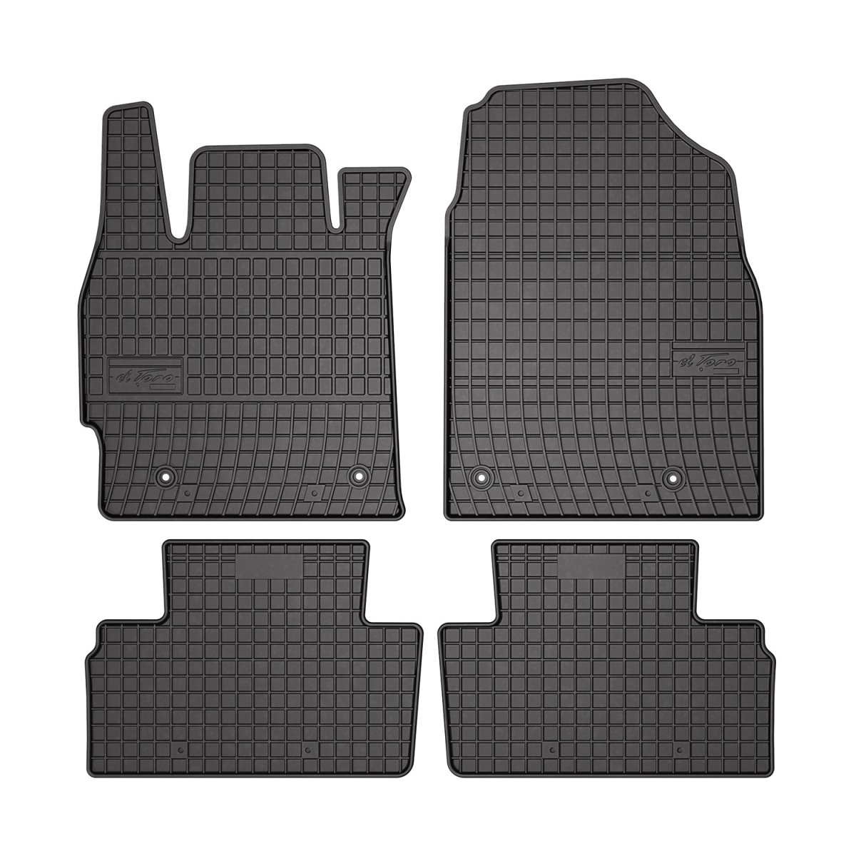 Mazda CX-7 Floor Mats - Omac - El Toro Rubber 4 Pcs - Black - '06-'09
